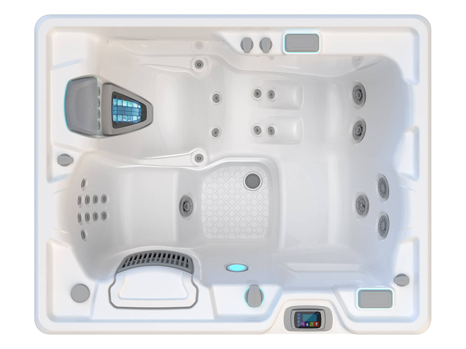 Jetsetter LX Hot Spring Spas HighLife® Collection overhead 2