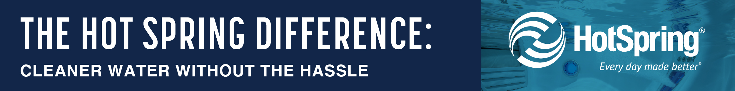 Hot Spring Difference Easy Water Care Header